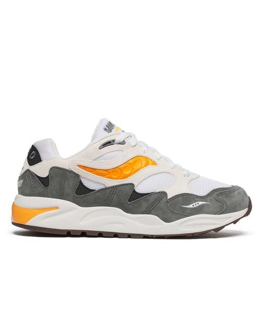 Saucony Gray Grid Shadow 2 Lifestyle Sneakers
