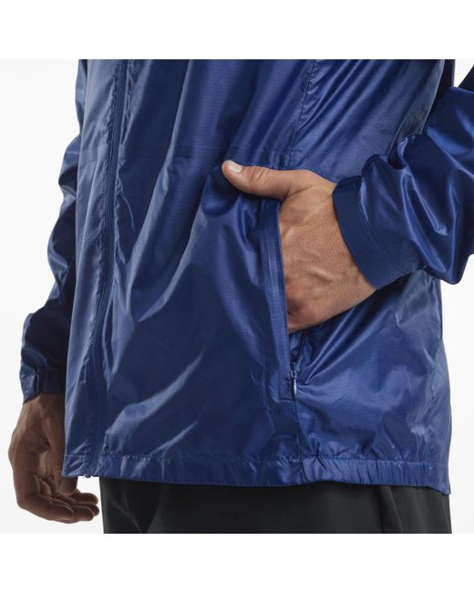 saucony running jacket mens blue