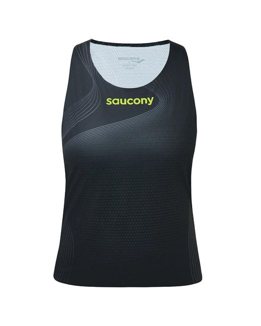 Saucony Black Endorphin Singlet