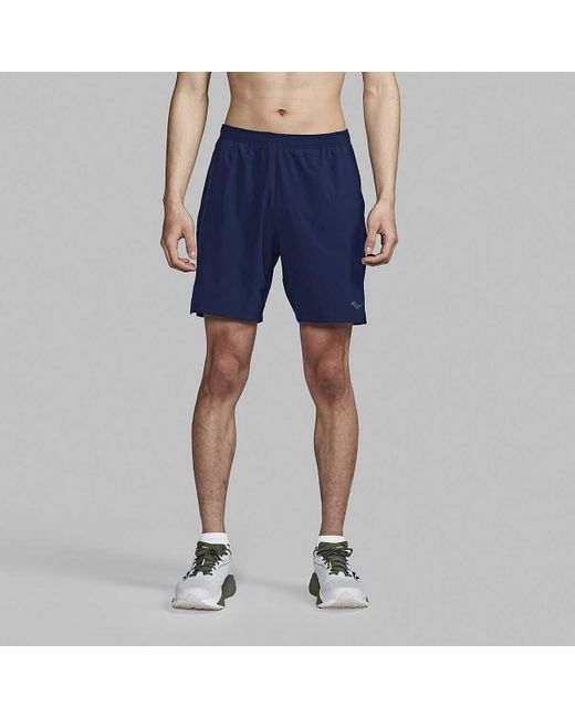 Saucony Blue Outpace 7" Short for men