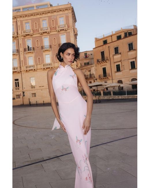SAU LEE Pink Nikita Dress