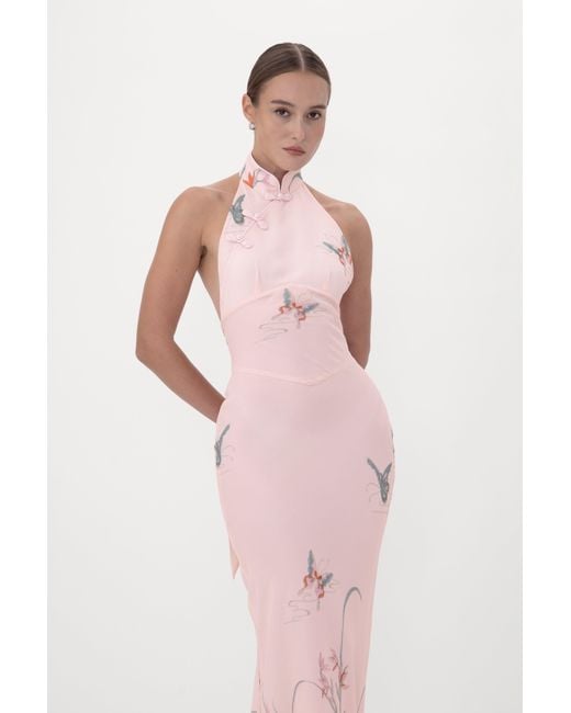SAU LEE Pink Nikita Dress