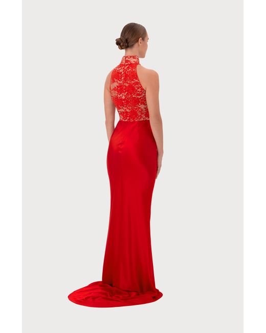 SAU LEE Red Marissa Gown
