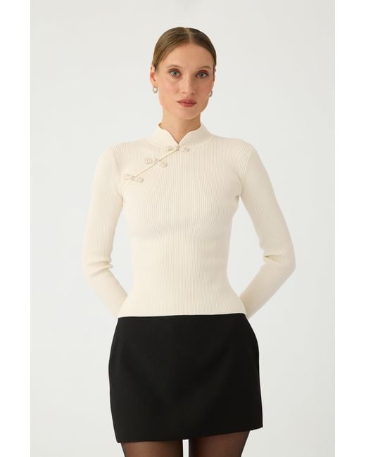 SAU LEE Multicolor Petar Knit Top