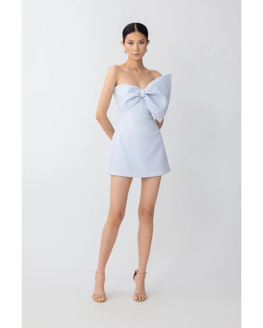SAU LEE Blue Elly Mini Dress