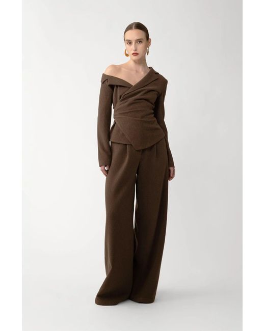 SAU LEE Multicolor Neve Wool Pant