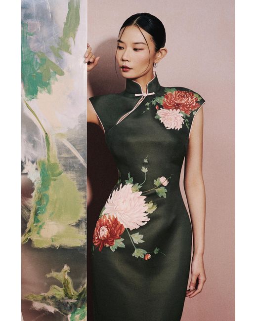 SAU LEE Multicolor Dorit Maxi Dress