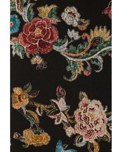 SAU LEE Brown Maren Brocade Gown