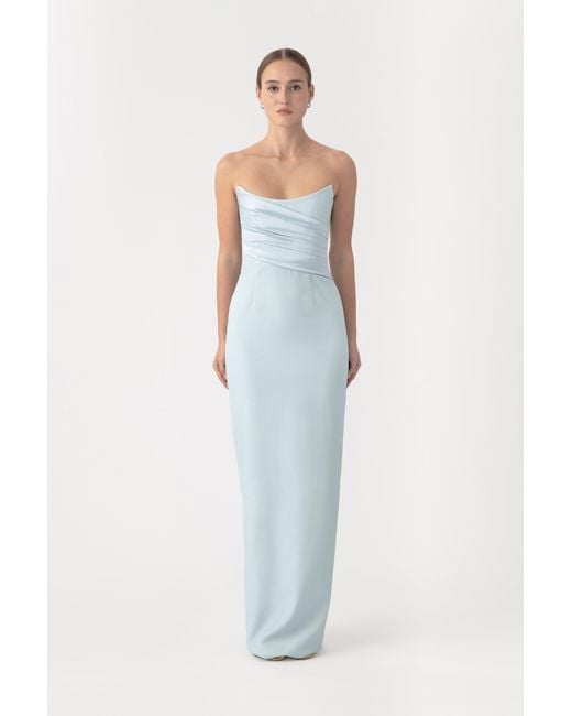SAU LEE White Louisa Gown