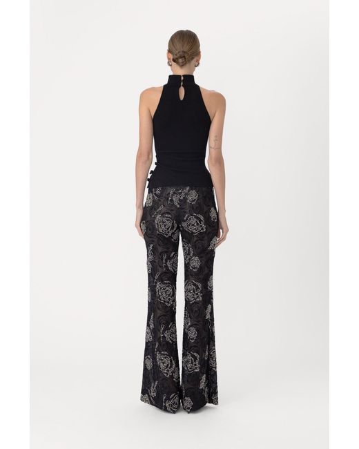 SAU LEE Black Dunn Knit Top
