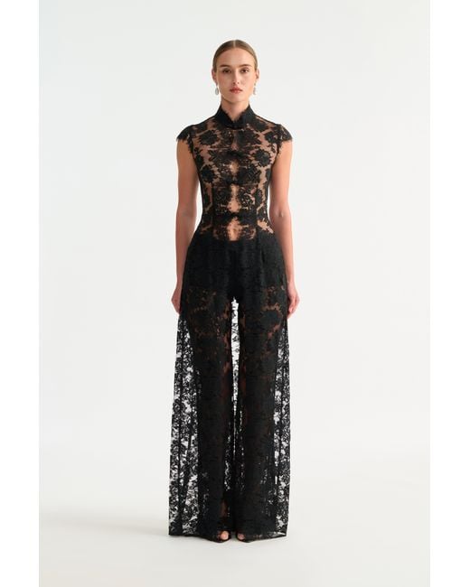 SAU LEE Multicolor Saphina Lace Pant