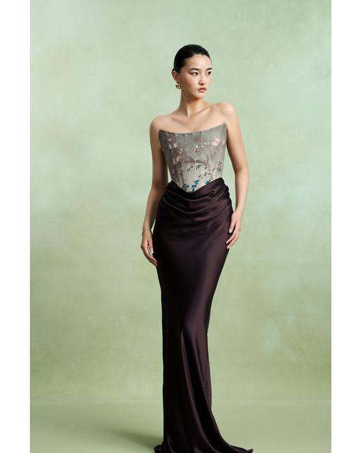 SAU LEE White Frances Gown