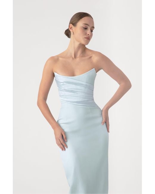SAU LEE White Louisa Gown