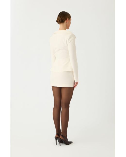SAU LEE Black Nicola Crepe Top