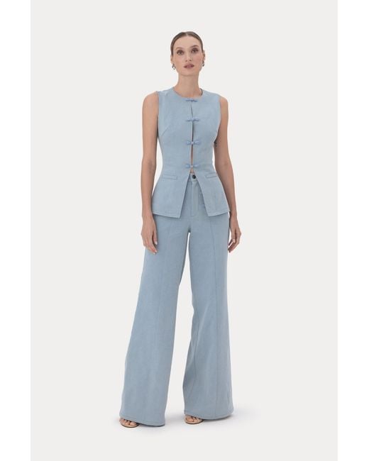 SAU LEE Blue Austin Denim Pant