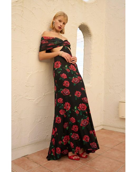 SAU LEE White Katrina Maxi Dress