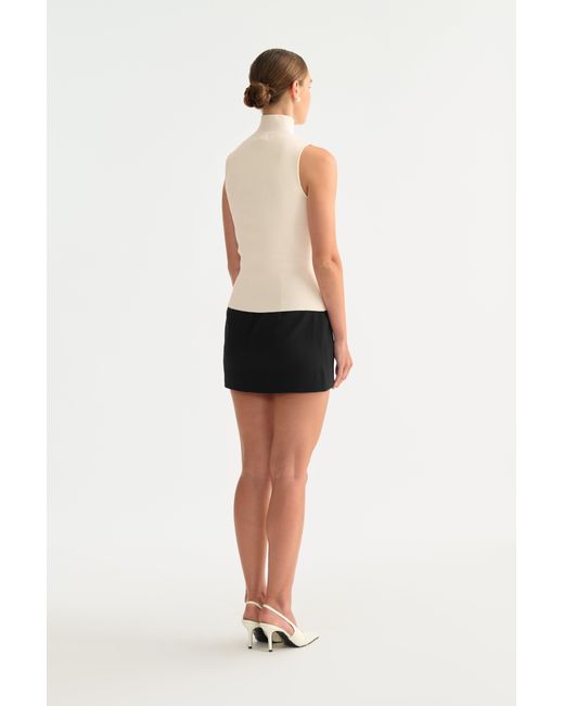 SAU LEE White Yara Knit Top