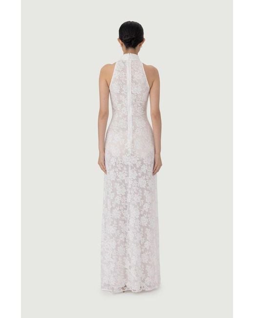 SAU LEE White Gillian Lace Dress