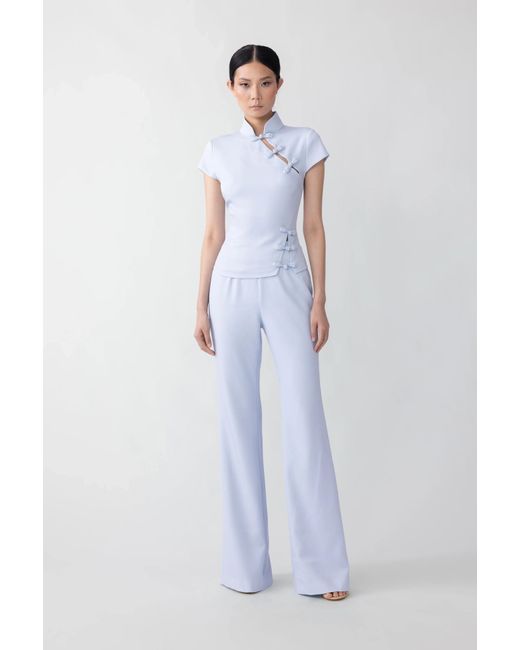 SAU LEE White Iris Top