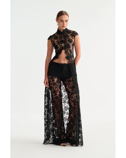 SAU LEE Multicolor Saphina Lace Pant