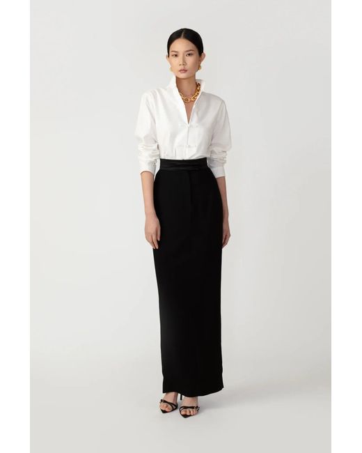 SAU LEE White Indya Midi Skirt