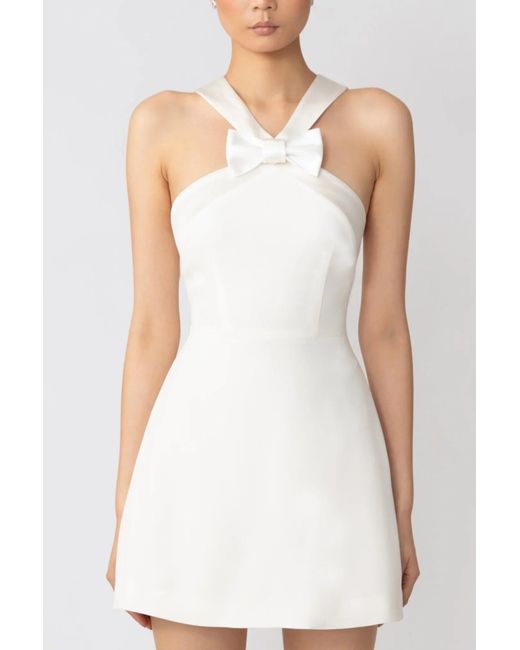 SAU LEE White Elsie Mini Dress