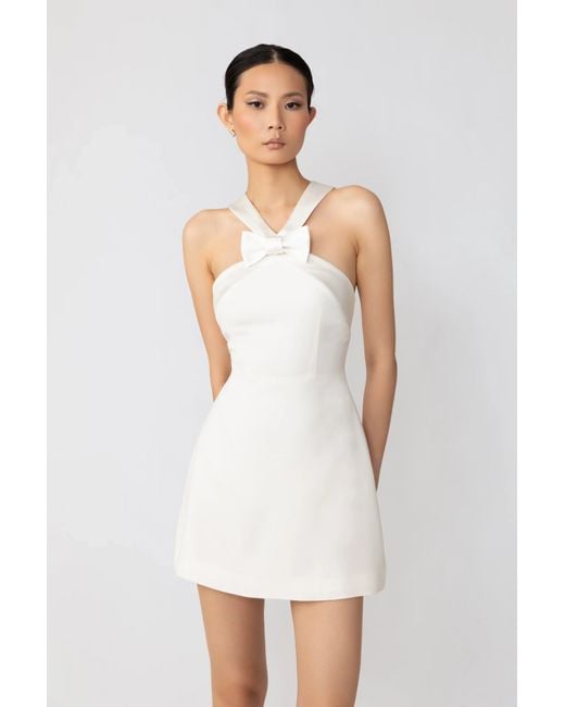 SAU LEE White Elsie Mini Dress