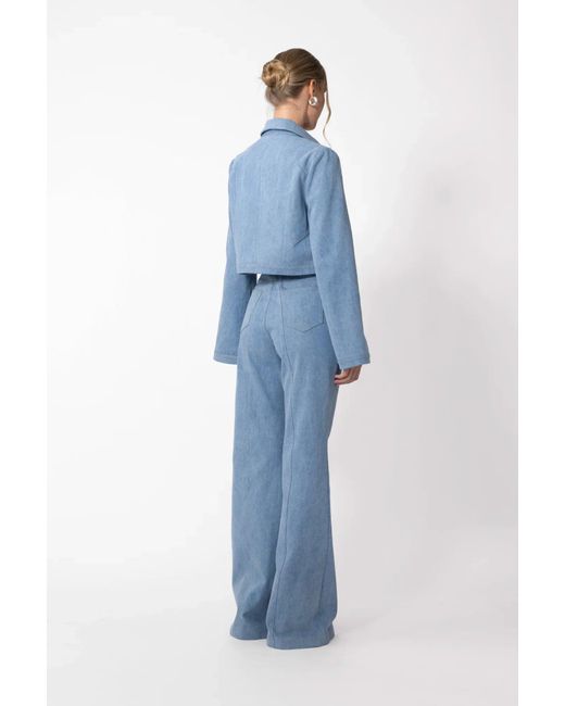 SAU LEE Blue Bambi Denim Jacket