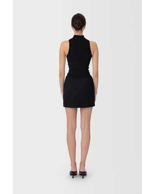 SAU LEE Black Tao Knit Top
