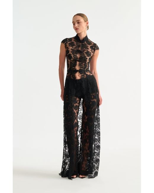 SAU LEE Multicolor Saphina Lace Pant