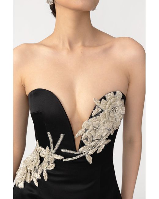 SAU LEE Black Lena Mini Dress