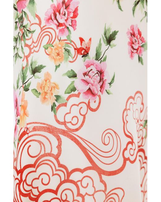 SAU LEE Pink Vanessa Satin Dress