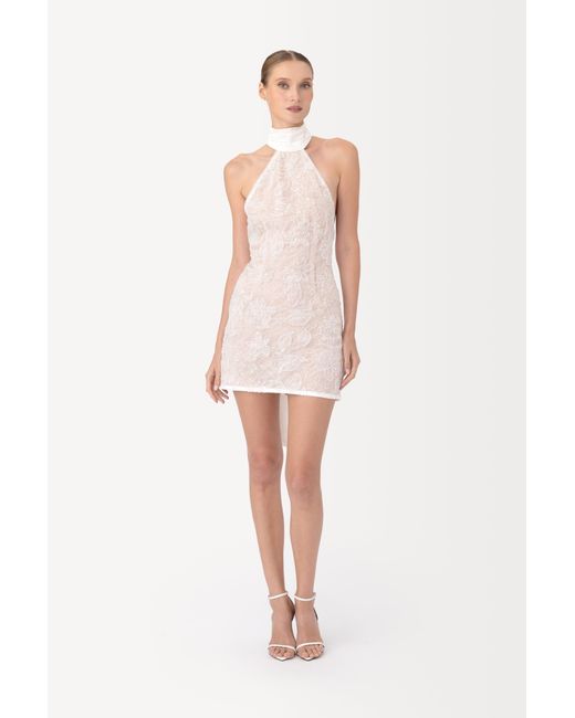 SAU LEE Multicolor Donna Lace Mini Dress