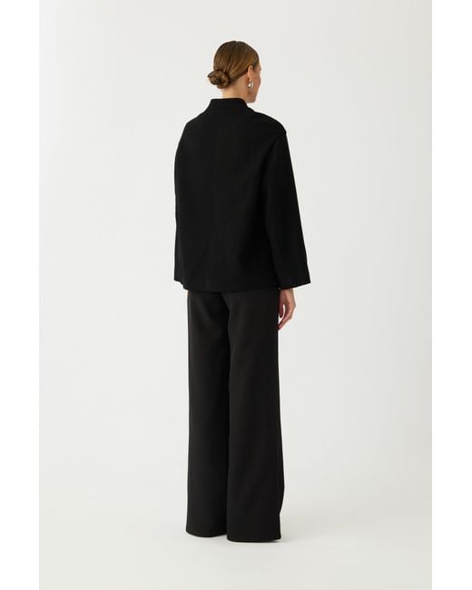 SAU LEE Black Rowen Tang Coat