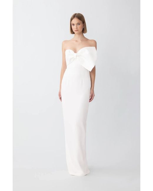 SAU LEE White Eleanor Gown
