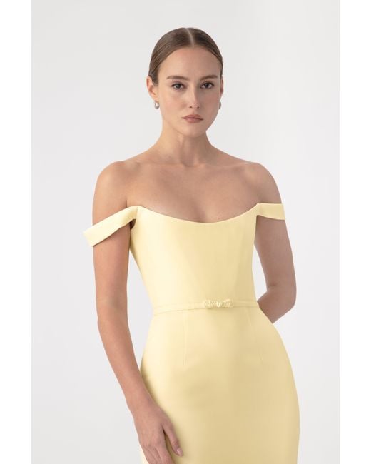SAU LEE Natural Robyn Dress
