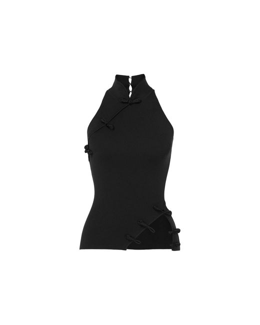 SAU LEE Black Dunn Knit Top