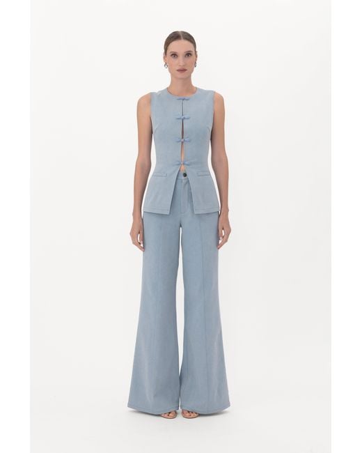 SAU LEE Blue Austin Denim Pant