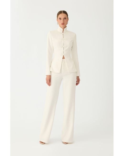 SAU LEE Natural Niope Crepe Pant