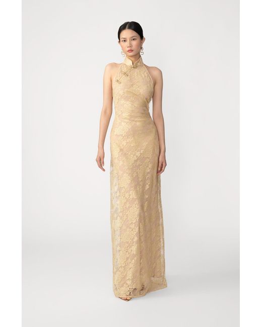 SAU LEE Natural Gillian Dress