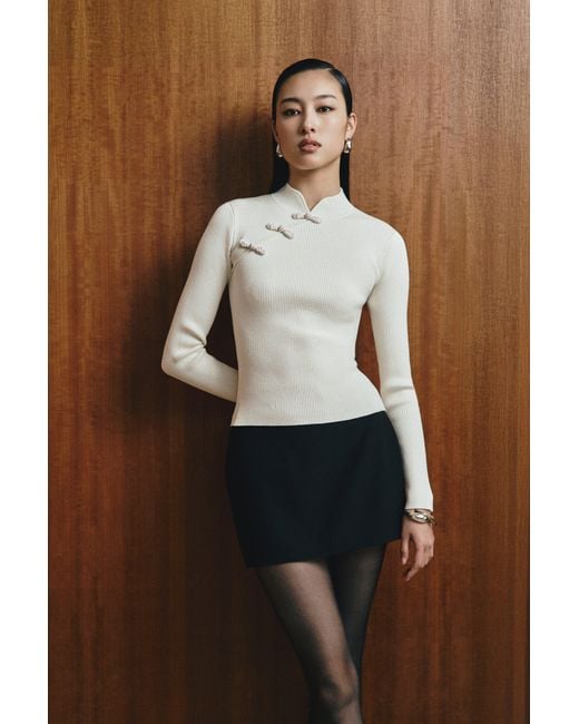 SAU LEE Multicolor Petar Knit Top
