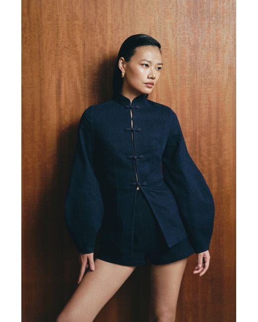 SAU LEE Blue Marten Denim Shorts