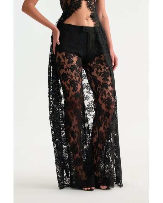 SAU LEE Multicolor Saphina Lace Pant