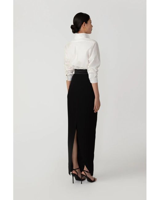 SAU LEE White Indya Midi Skirt