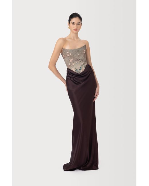SAU LEE White Frances Gown