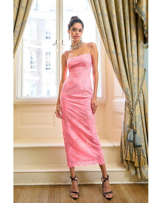 SAU LEE Pink Sinead Dress