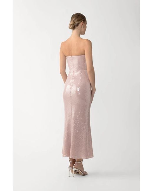 SAU LEE Pink Ciara Sequined Dress