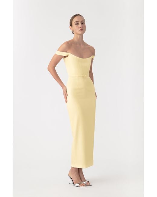 SAU LEE Natural Robyn Dress