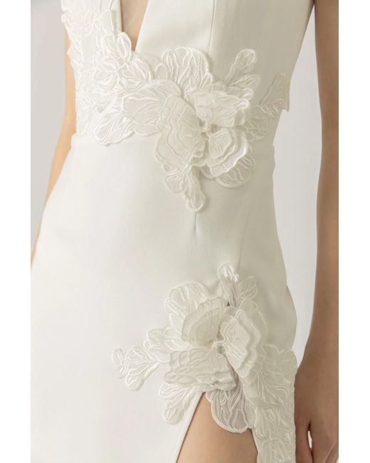 SAU LEE Natural Fleur Mini Dress