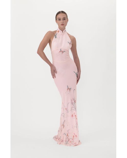 SAU LEE Pink Nikita Dress